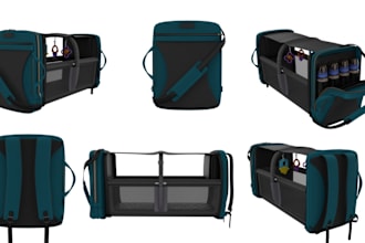 design full tech pack for bag concept,backpack,purse,handbag