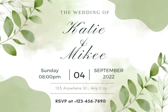 design an invitation for you