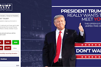 design political campaign, political website, charity website, campaign