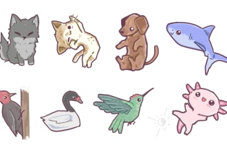 draw cute animal illustrations