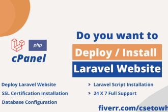 deploy laravel web application in shared hosting server