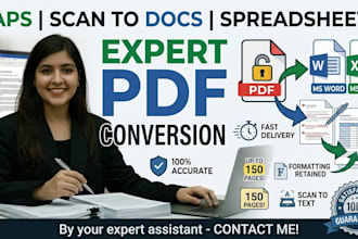 immediately convert PDF to word or excel up to 100 pages
