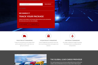 create a professional shipping and tracking website
