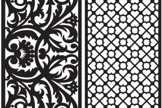 make pattern, template, design for cnc and laser cut machine