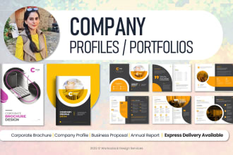 design company profile and PDF business report for you