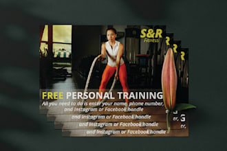 design professional a3,a4,a5,a6 flyers in 5 hours