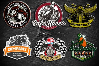do a golf club, automotive, horse racing and motorcycle logo