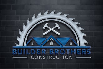 design a creative unique construction logo