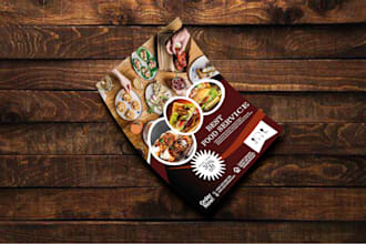 modern restaurant menu, food menu, flyer or brochure