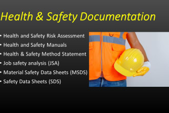 create safety risk assessment and method statement for you