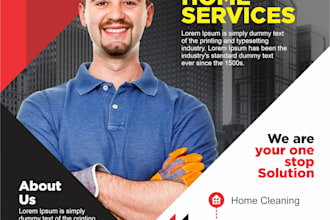 design creative food flyer, party flyer, education flyer, real estate flyer