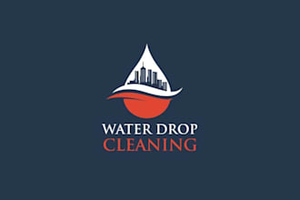 do elegant cleaning logo design with unlimited revision