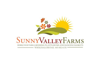 design super brand sunny valley farms logo branding package
