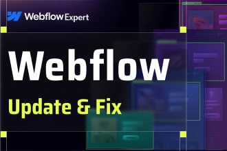 fix, and optimize your webflow website design, template, SEO, and performance
