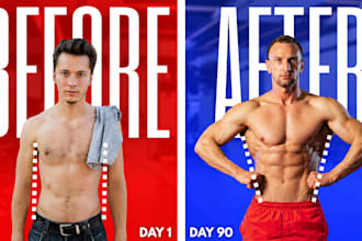 design eye catching fitness, gym, and sports youtube thumbnails