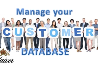 manage your customer data records