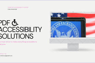 manually test the PDF, and fix all accessibility issues