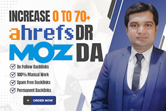 increase ahrefs domain rating DR 60 plus domain authority 60