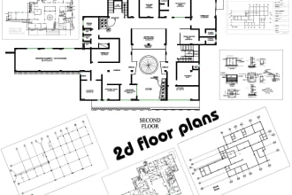 do professional 2d house layouts