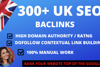 build high quality contextual UK SEO co uk backlinks manual link building