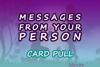 do card pull channeled messages from your person