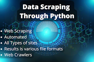 do web scraping, web crawling, and data mining for any website
