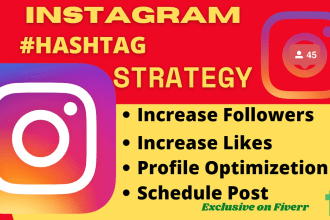 design effective instagram hashtag growth strategy  for you