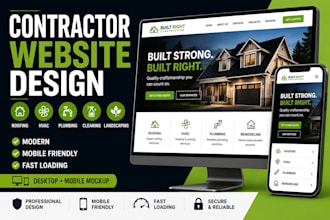 build a contractor, roofing, hvac, plumbing website