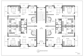 draw 2d architectural floor plans in autocad