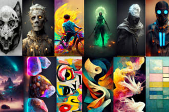 create ai digital art illustration hyper realistic painting