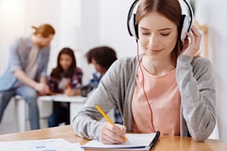 transcript your audio and video in spanish