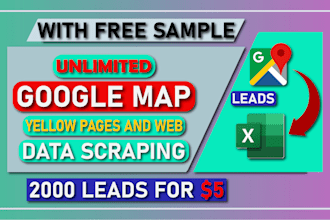 do yellow pages, yell, google maps and web data scraping