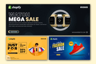 design professional shopify banner or shopify store slider