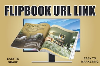 make an attractive flipbook ebook live url link