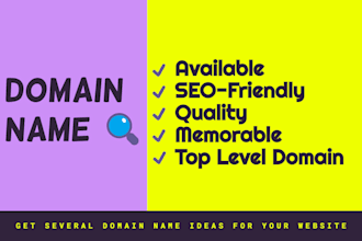 find available domain names that best fit your website
