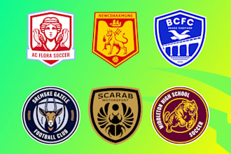create animal football badge or basketball logo