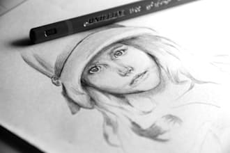 draw a pencil portrait of your photo then send a picture