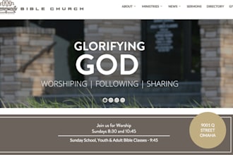 design church website, ministry website, christian coaching website