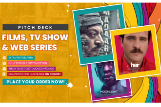 create a pitch deck presentation for movie and web series