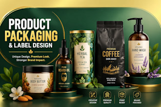 do packaging box design, food product pouch design, products label design