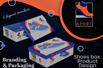 do shoe box, all product packaging box design in 12hrs