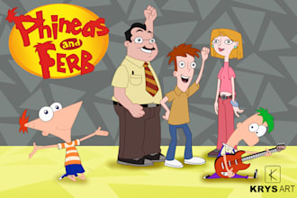 draw you as a character from phineas and ferb