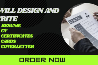 design cv template and resume for you
