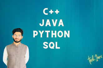 do cpp, java, python, database programming projects and task