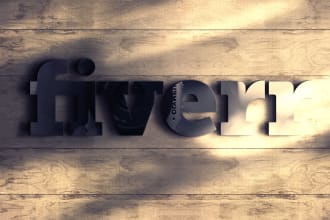 edit Your Existing Logo into Awesome 3D MockUp Style