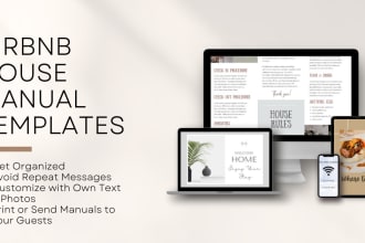 give you 5 customizable airbnb house manual templates