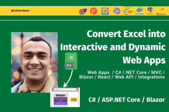 convert your excel into a web app with interactive UI and db