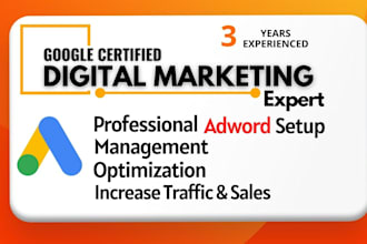 create and optimize ROI focused google ads adwords PPC campaign