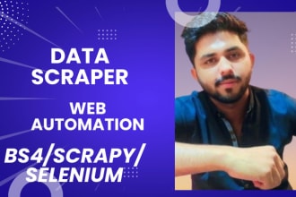 do data scraper web crawler web automation python bot crawling