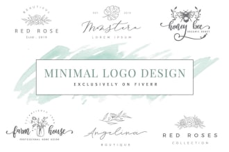 design a unique, minimal logo for your brand or advertisement